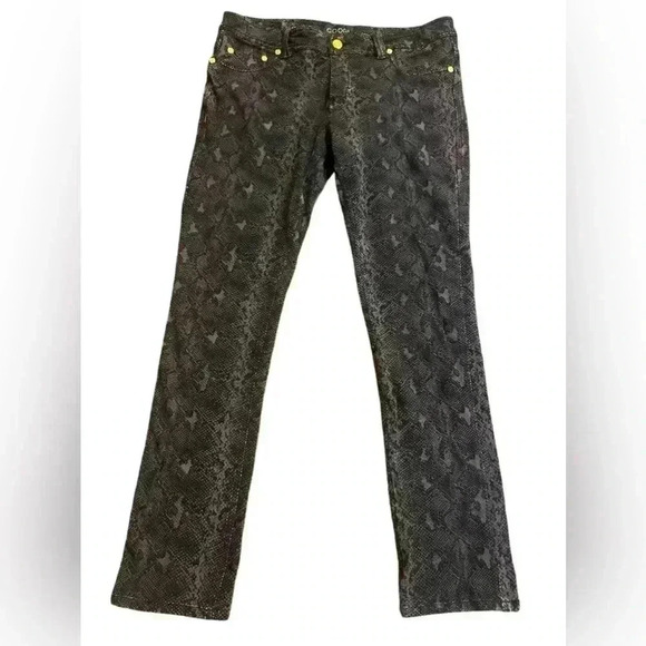 Coogi Women’s Snake Skin Print Pants Size 16 - Picture 2 of 8